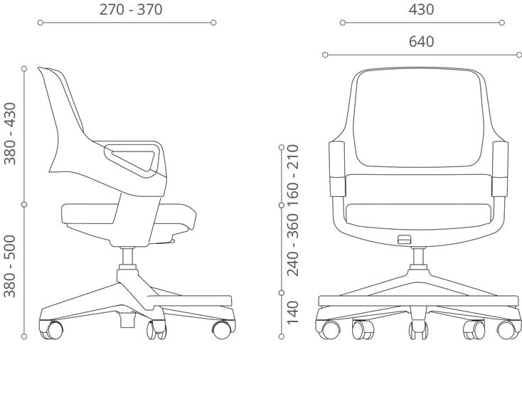 krzesło rookee wymiary